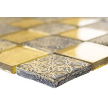 Mosaikfliese mit floralem Muster