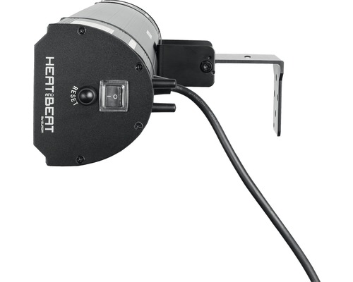 Infrarotstrahler mit Halterung, Schalter und Resetknopf