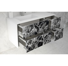 Meuble bas Baden Haus Bellagio largeur 35 cm noir pierre déjà monté 54877