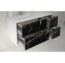 Meuble bas Baden Haus Bellagio largeur 35 cm pierre dorée déjà monté 54878