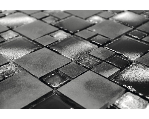 Gros plan de carreaux de mosaïque avec des formes carrées