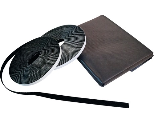 Moustiquaire avec deux rouleaux de ruban adhésif