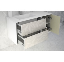 Meuble bas Baden Haus Bellagio largeur 35 cm gris pierre déjà monté 54886