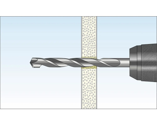 Foret perçant un matériau
