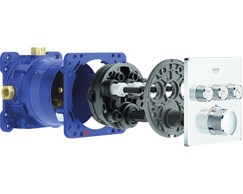 Grohe Unterputz-Thermostatbatterie für Dusche, mit mehreren Komponenten im Überblick