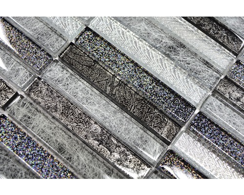 Vue détaillée de carreaux de mosaïque en verre