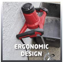 Malaxeur électrique à mortier avec design ergonomique