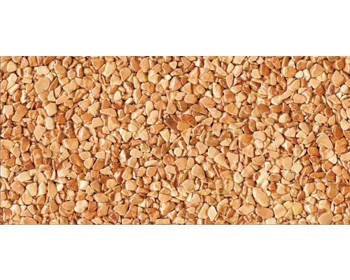 Kit de tapis de pierre 1 m² Ravello moyen rouge zone intérieure - sol Gros plan sur mosaïque de galets