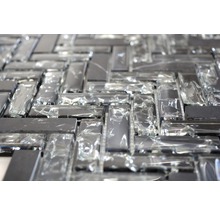 Mosaikfliese aus Glas und Stein
