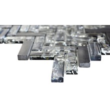 Mosaikfliese aus Glas und Stein
