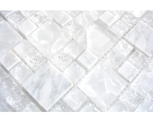 Carreaux de mosaïque en verre et en marbre