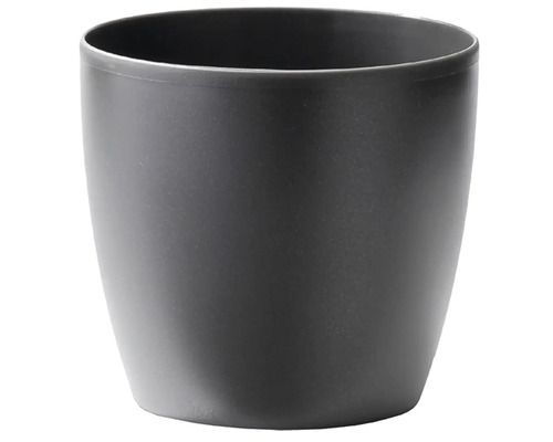 Cache-pot elho Brussels en plastique Ø 10,5 h 10 cm anthracite