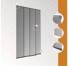 Fliegengitter-Türvorhang Easy PLUS ohne Bohren anthrazit 120x250 cm