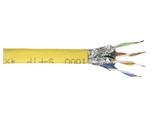 Câble de données CAT 7 1000 MHz 4x2AWG23/1, 50 m jaune-0
