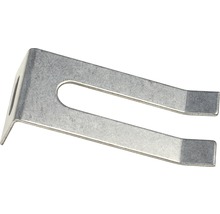 Collier de serrage métallique avec encoche en forme de U et équerre de montage