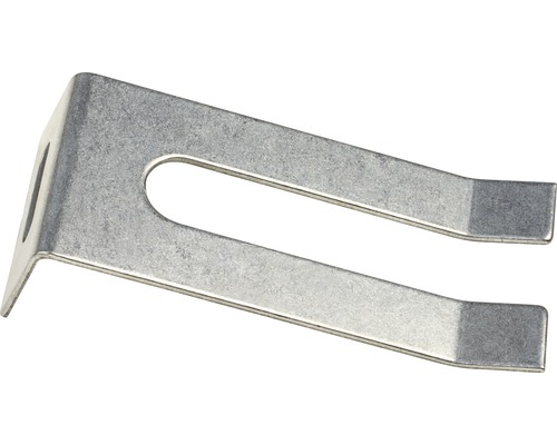 Collier de serrage métallique avec encoche en forme de U et équerre de montage