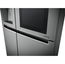 Réfrigérateur américain LG GSI961PZAZ lxhxp 91,2 x 179 x 73,8 cm compartiment de réfrigération 411 l compartiment de congélation 214 l 431 kWh/an acier inoxydable avec fonction InstaView : frapper et regarder-thumb-14