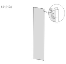 Schéma d''une porte coulissante avec instructions de montage