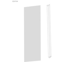 Paroi de douche avec profilé mural assorti