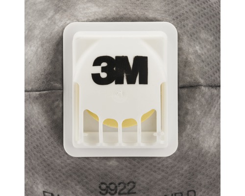 Logo 3M sur un masque respiratoire