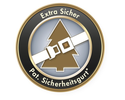 Besonders sicheres, patentiertes Sicherheitsgurtsymbol