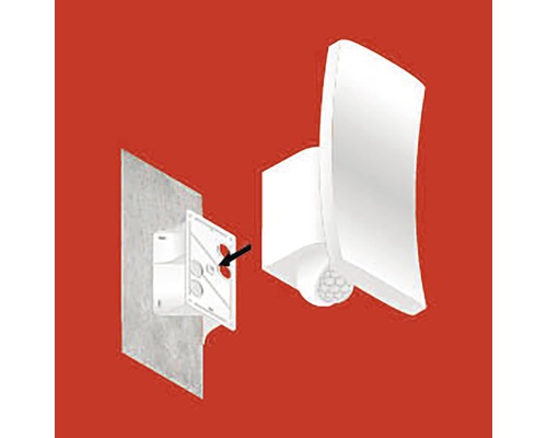 Abbildung eines Bewegungsmelders zur Wandmontage