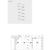 Instructions de montage pour une patère avec vis et chevilles