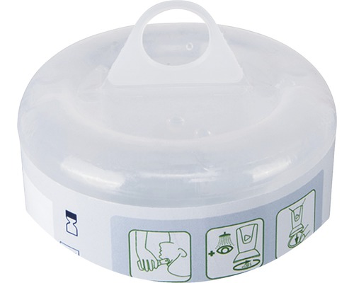 Flacon de rinçage oculaire avec couvercle et mode d''emploi