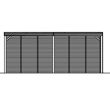 Doppelcarport mit Lamellenwand