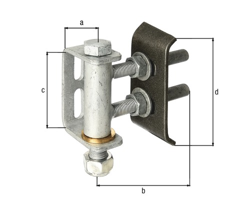Torangel mit Maßen a, b, c und d