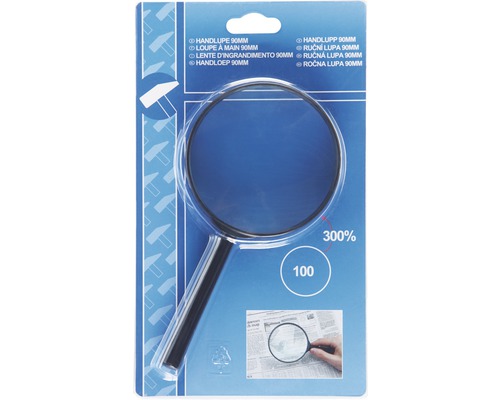 Handlupe 90 mm im Paket