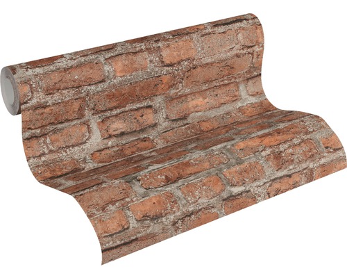 Rouleau de papier peint avec motif de briques