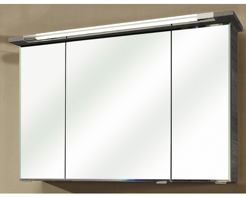 Spiegelschrank mit drei Türen und integrierter Beleuchtung