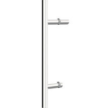 Duschtür mit Seitenwand mit Pendeltür SCHULTE Alexa Style 2.0 ExpressPlus 90 x 90 cm Profil aluminium Klarglas schmutzabweisende Glasbeschichtung inkl. Duschwanne