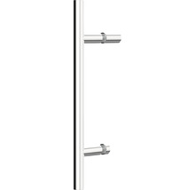 Eckeinstieg mit Pendeltür SCHULTE Alexa Style 2.0 ExpressPlus 90 x 90 cm Profil aluminium Klarglas schmutzabweisende Glasbeschichtung Türanschlag links Türanschlag rechts