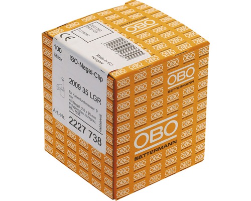 Packung Nagelclips zur Kabelbefestigung