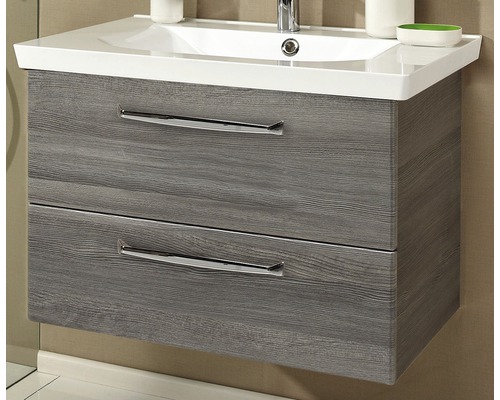 Waschtischunterschrank mit zwei Schubladen und Waschbecken