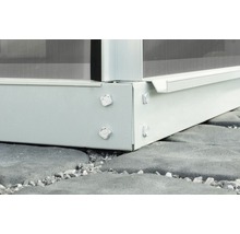 Gewächshaus Vitavia Uranus 9900 Hohlkammerplatten 4 mm inkl. Fundament 257x383 cm Aluminium