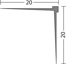 Lemal Winkelprofil Tapetenecke 0101 (2 Meter Tapetenleisten - Maler  Eckwinkel Kantenschutz L-Profil weiß 23x23mm (1 Leiste / 2 Meter)  Wohnzimmer Tapetenaußenwinkel Altbau)