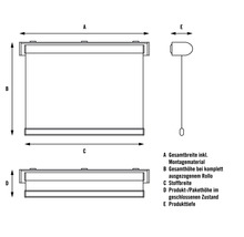 Soluna Tageslichtrollo T1, uni weiß, 60x190 cm-thumb-7