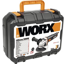Worx Winkelschleifer im Werkzeugkoffer