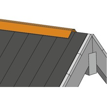 PRECIT Dachfirst gerade für Trapezblech verzinkt 2000 x 95 x 95 mm-thumb-2