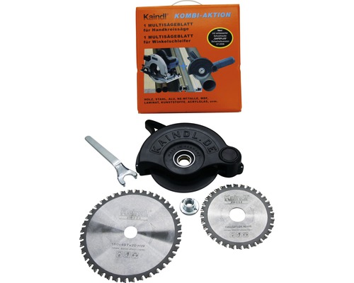 Kaindl Kombi-Aktion: Multisaeblaetter fuer Handkreissaegen und Winkelschleifer mit Zubehoer