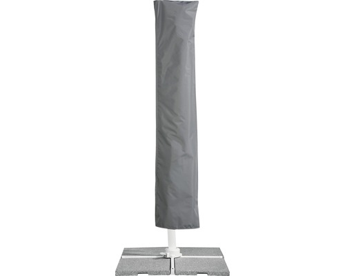 Housse de protection pour un parasol sur une base en béton