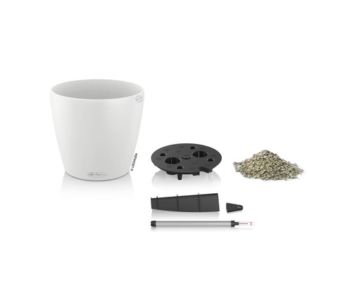 Pot de fleurs avec système d''irrigation et accessoires