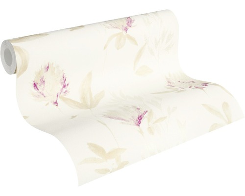 Rouleau de papier peint à motif floral