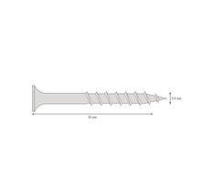 Vis pour construction rapide Knauf filetage à pas grossier TN 3,9 mm x 35 mm paquet = 1000 pces