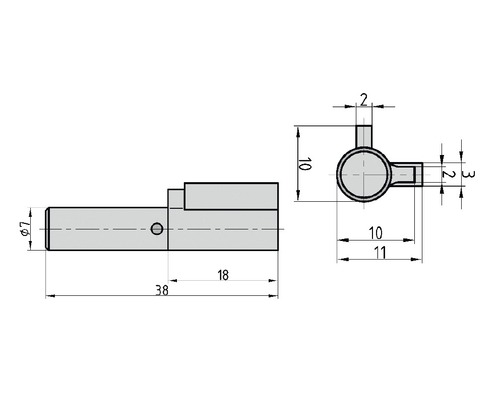 Dessin technique d''un élément de machine avec cotes