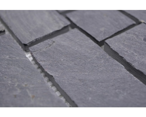 Gros plan de carreaux de mosaïque en ardoise