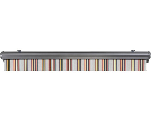 Store banne avec tissu rayé pour protection solaire